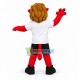 University Fierce Red Lion Mascot Costume 