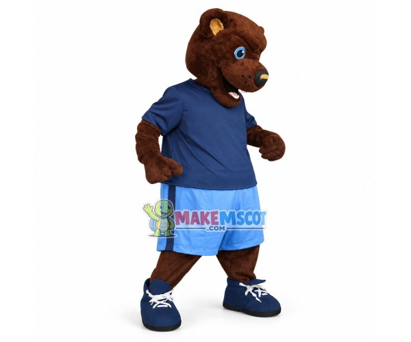 Fierce Brown Bear Bruin High School Mascot Costume Fierce Brown Bear Bruin High School Mascot Costume