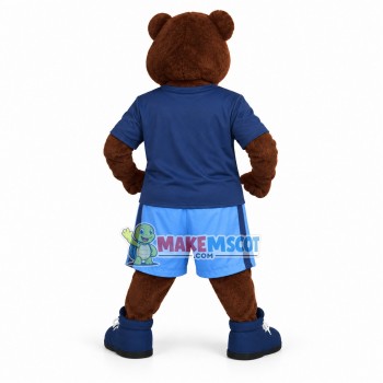 Fierce Brown Bear Bruin High School Mascot Costume 