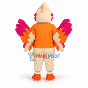 Beige Roadrunner Mascot Costume Beige Roadrunner Mascot Costume
