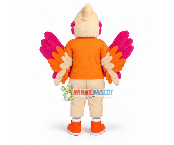 Beige Roadrunner Mascot Costume Beige Roadrunner Mascot Costume