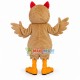 Light Brown & Red Owl Mascot Costume Light Brown & Red Owl Mascot Costume