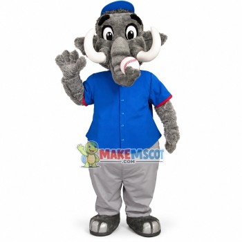 Baseball Gray Mammoth Lightweight Mascot Costume 