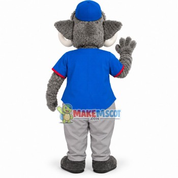 Baseball Gray Mammoth Lightweight Mascot Costume Baseball Gray Mammoth Lightweight Mascot Costume