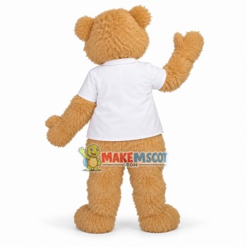 Cuddly Doctor beige Teddy Bear Mascot Costume 