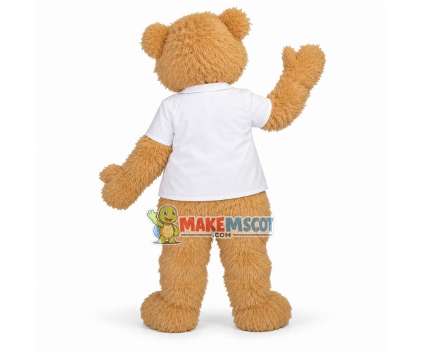 Cuddly Doctor beige Teddy Bear Mascot Costume Cuddly Doctor beige Teddy Bear Mascot Costume