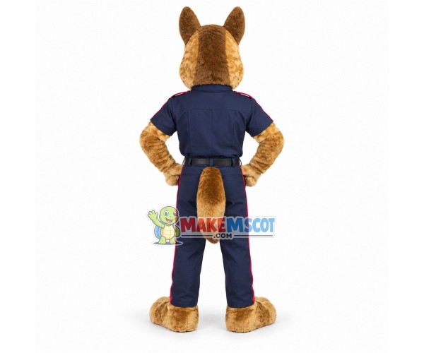 Lovely Police German Shepherd Dog Mascot Costume Lovely Police German Shepherd Dog Mascot Costume