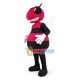 Fierce Red Bee Mascot Adult Costume Fierce Red Bee Mascot Adult Costume
