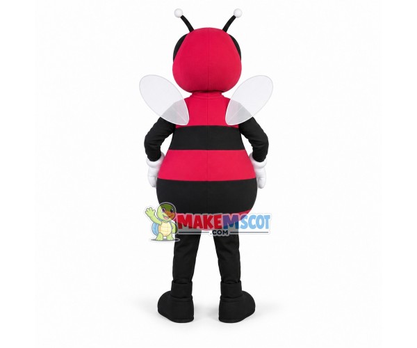 Fierce Red Bee Mascot Adult Costume Fierce Red Bee Mascot Adult Costume