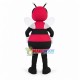 Fierce Red Bee Mascot Adult Costume Fierce Red Bee Mascot Adult Costume