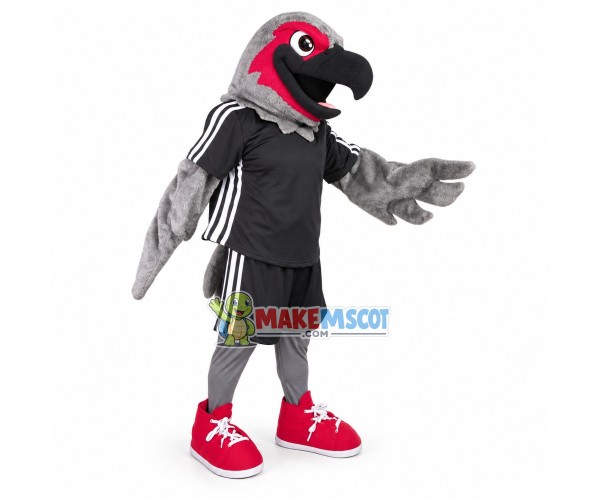 Football Gray Seahawk High School Mascot Costume 