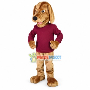 Fierce Golden Pointer Dog Mascot Costume Fierce Golden Pointer Dog Mascot Costume