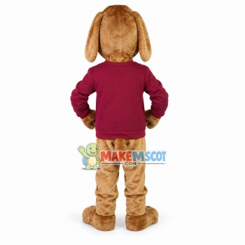 Fierce Golden Pointer Dog Mascot Costume 
