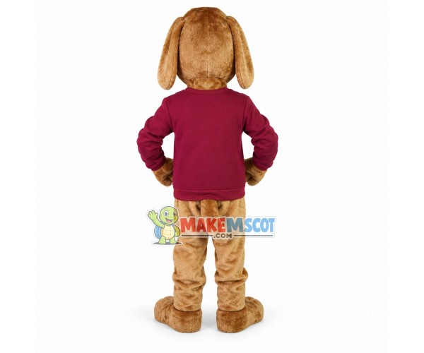 Fierce Golden Pointer Dog Mascot Costume Fierce Golden Pointer Dog Mascot Costume