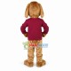 Fierce Golden Pointer Dog Mascot Costume Fierce Golden Pointer Dog Mascot Costume