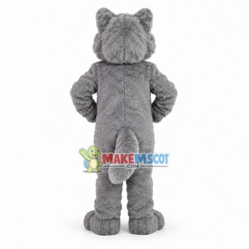 Howling Grey Wolf Mascot Costume 