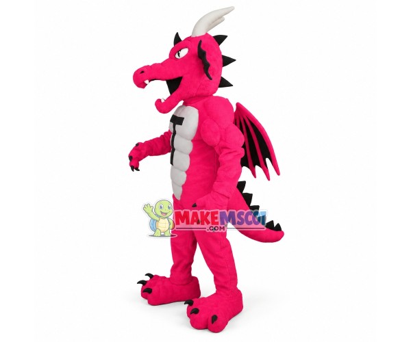 Power Rose Red Dinosaur Mascot Costume 