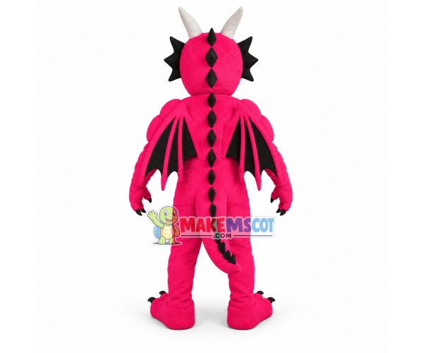 Power Rose Red Dinosaur Mascot Costume Power Rose Red Dinosaur Mascot Costume
