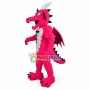 Power Rose Red Dinosaur Mascot Costume 