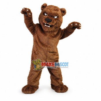 Fierce Brown Bear Mascot Costume Fierce Brown Bear Mascot Costume