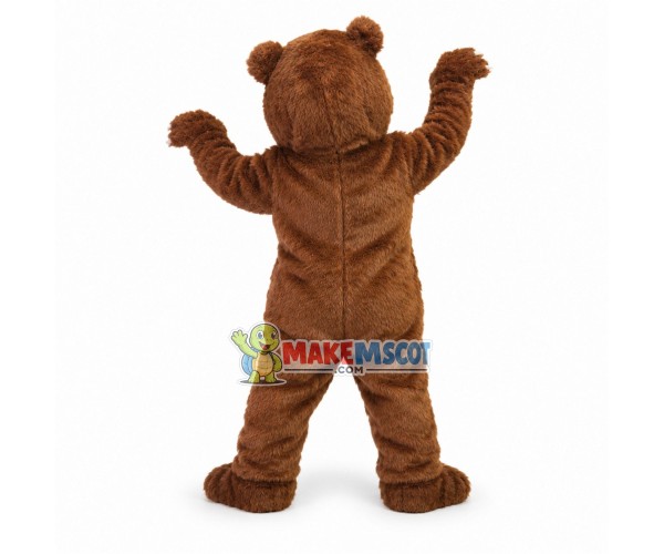 Fierce Brown Bear Mascot Costume Fierce Brown Bear Mascot Costume