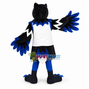 Black & Blue Phoenix High School Mascot Costume Black & Blue Phoenix High School Mascot Costume
