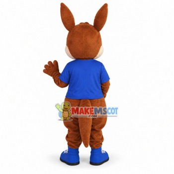 Lovely Brown Kangaroo Mascot Adult Costume Lovely Brown Kangaroo Mascot Adult Costume