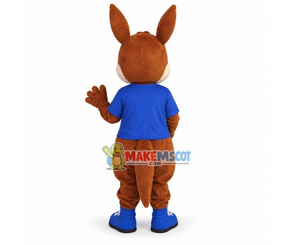 Lovely Brown Kangaroo Mascot Adult Costume Lovely Brown Kangaroo Mascot Adult Costume