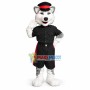 Lovely Police Grey Husky Mascot Costume 