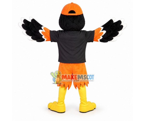 Lovely Oriole Bird High School Mascot Costume Lovely Oriole Bird High School Mascot Costume