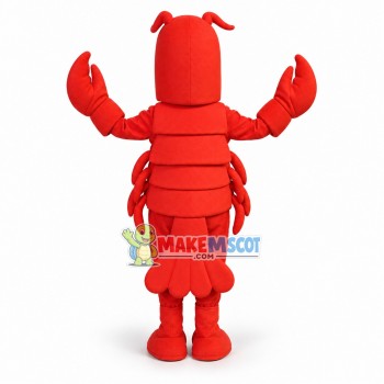 Happy Red Lobster Mascot Costume 