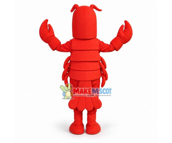 Happy Red Lobster Mascot Costume Happy Red Lobster Mascot Costume