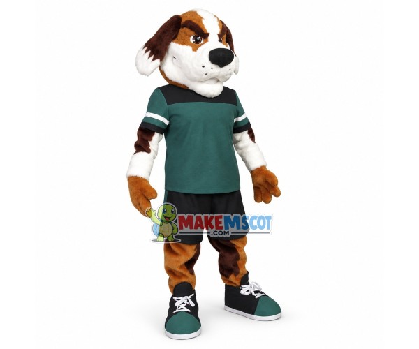 Fierce St. Bernard Secondary School Mascot Costume Fierce St. Bernard Secondary School Mascot Costume