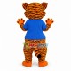 Aberdeen Primary School Stripes Mascot Costume Aberdeen Primary School Stripes Mascot Costume