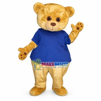 Beige Teddy Bear Mascot Adult Costume Beige Teddy Bear Mascot Adult Costume