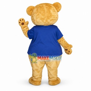 Beige Teddy Bear Mascot Adult Costume Beige Teddy Bear Mascot Adult Costume