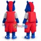 Kid Blue Pony Mascot Costume Kid Blue Pony Mascot Costume