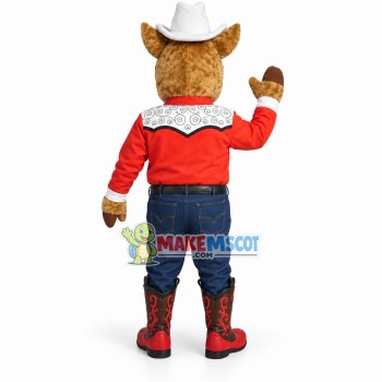 Cowboy Texas Horse Mascot Costume Cowboy Texas Horse Mascot Costume