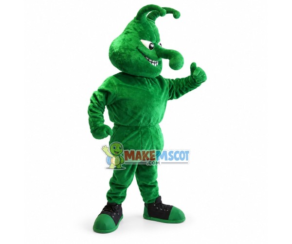 Green Boll Weevil Mascot Adult Costume Green Boll Weevil Mascot Adult Costume