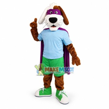 Lovely Superhero Max the Dog Mascot Costume 
