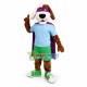 Lovely Superhero Max the Dog Mascot Costume Lovely Superhero Max the Dog Mascot Costume