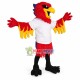 Sport Red Phoenix Mascot Costume Sport Red Phoenix Mascot Costume