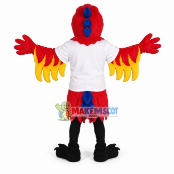 Sport Red Phoenix Mascot Costume	