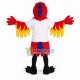 Sport Red Phoenix Mascot Costume Sport Red Phoenix Mascot Costume