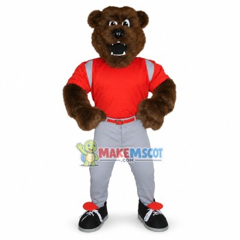 Howling Football Grizzly Mascot Costume	