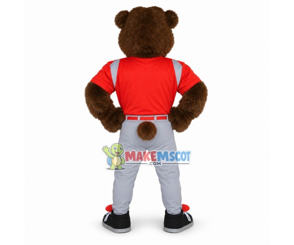 Howling Football Grizzly Mascot Costume Howling Football Grizzly Mascot Costume