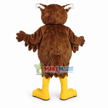 Brown Owl Mascot Costume Brown Owl Mascot Costume