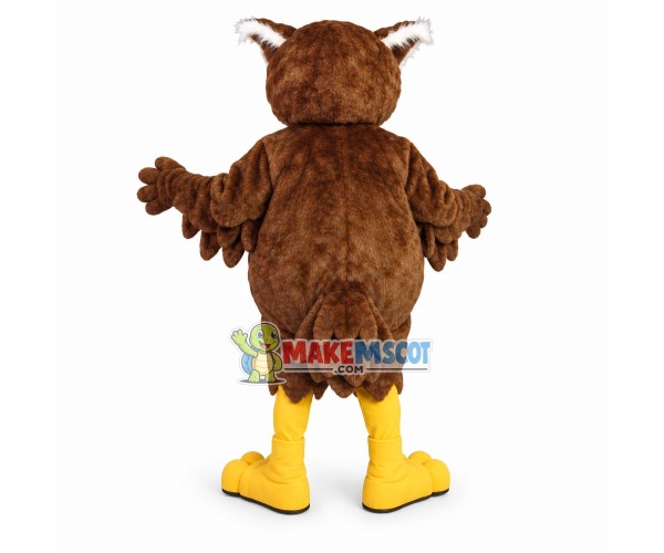 Brown Owl Mascot Costume Brown Owl Mascot Costume