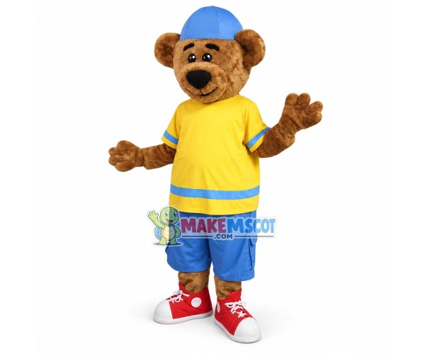 Healthy Bear Mascot Costume Healthy Bear Mascot Costume