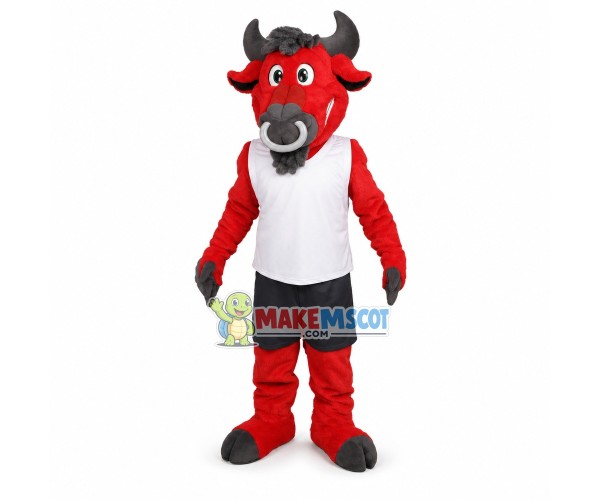 Red Bull School Mascot Costume Red Bull School Mascot Costume